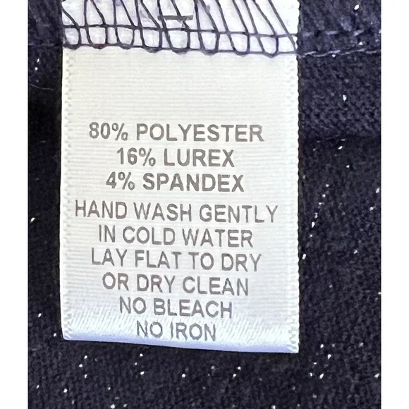 Kiyonna Top 0X =10 12 Bellini Blue Star Night Glitter Slimming Versatile $68 - Picture 16 of 16